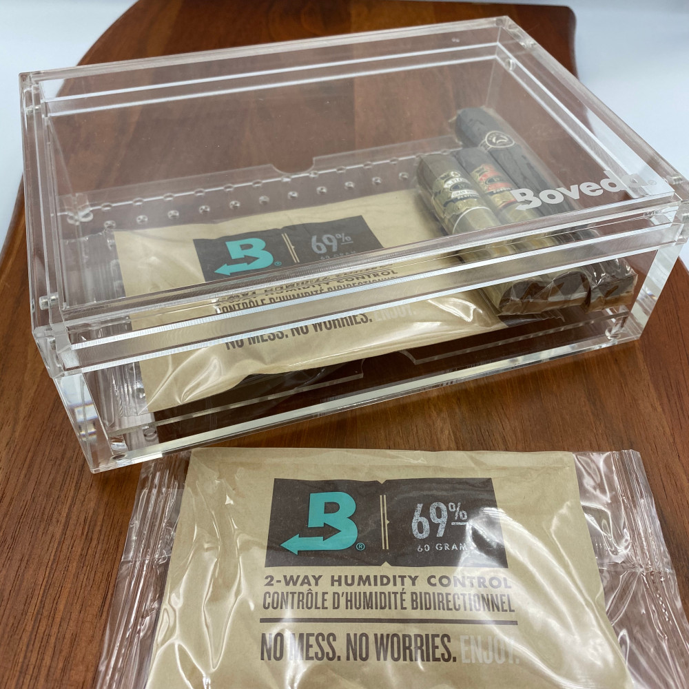 Boveda Humidor Acryl Lille inkl. Bovedapacks CigarSh