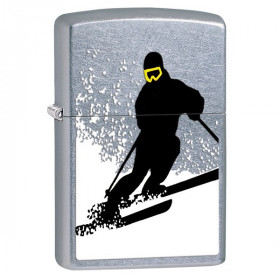 Zippo lighter: Downhill Skiing