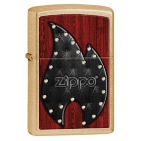 Zippo lighter: Leather Flame
