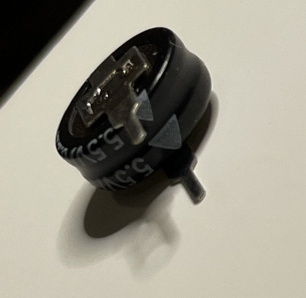 SuperCap kondensator 5.5V - 0.22F