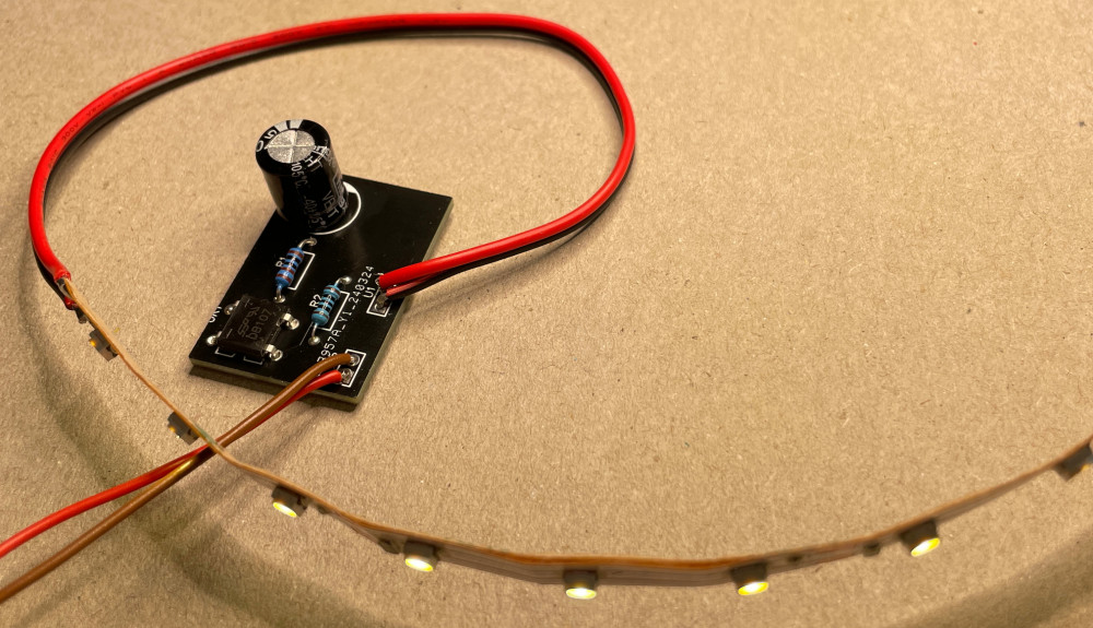 Vognbelysning forsats til LED-bånd - 470 uF Kondensator