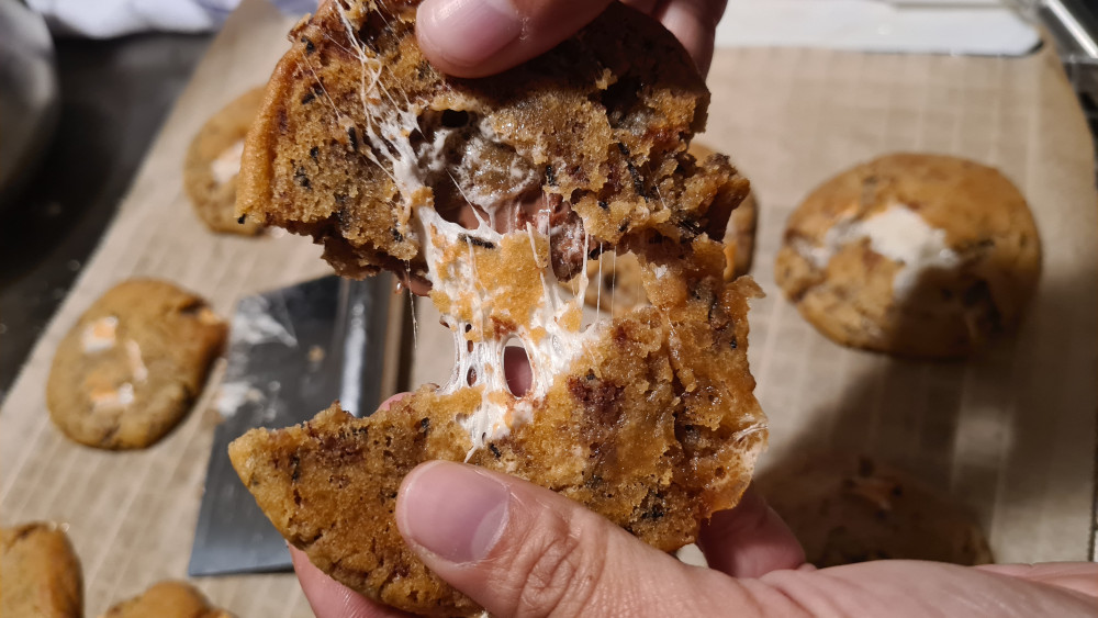 Marshmallow vanilje & chokolade S´mores 