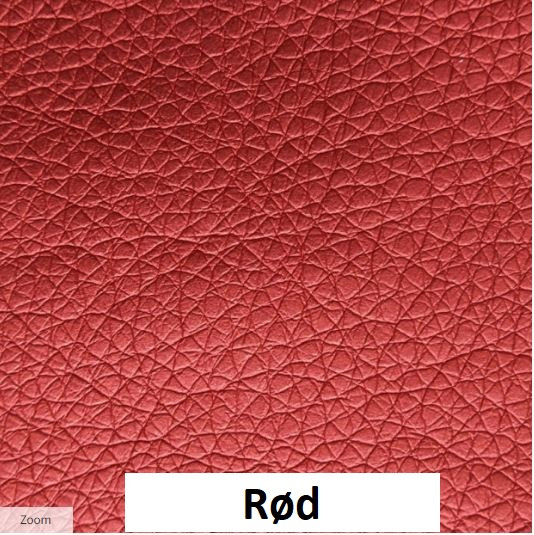 Bankotaske i kunstlæder med tekst