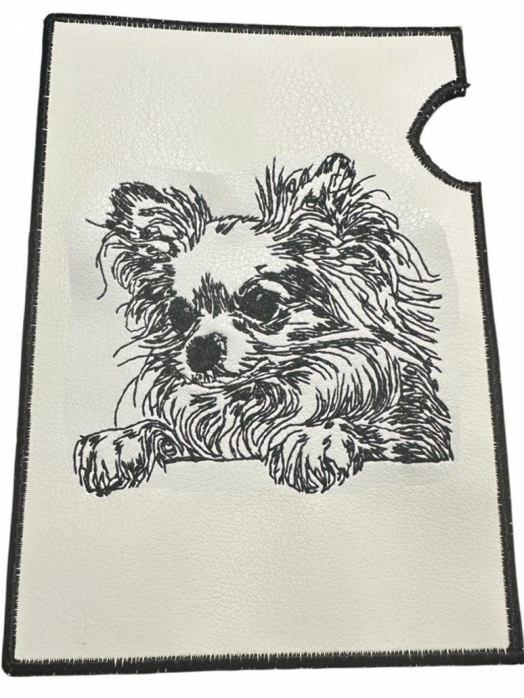 Etui til hundepas i kunstlæder