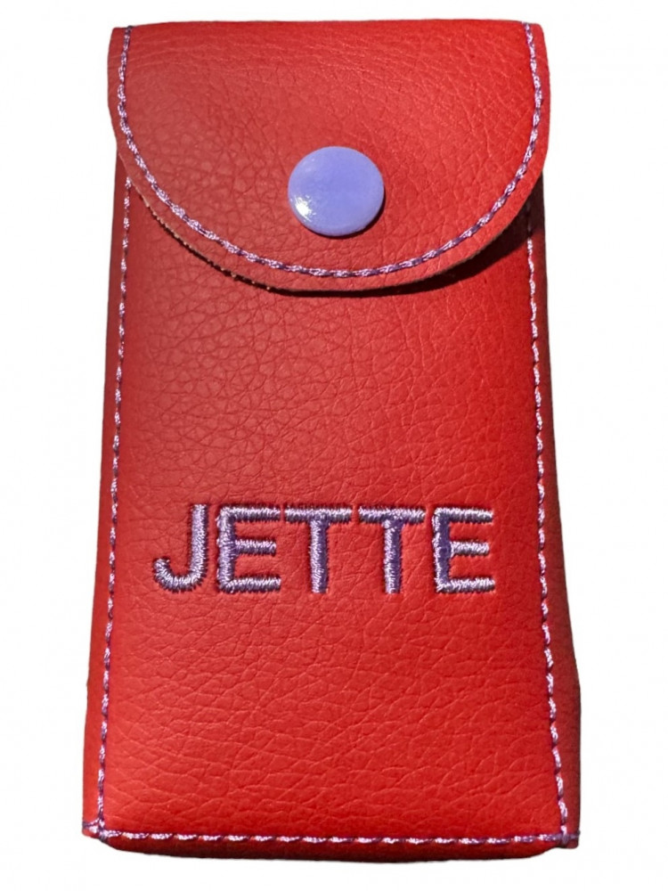 Etui til lommeletter med navn og 1 pakke lommeletter