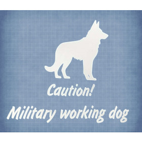 Militærhund på arbejde