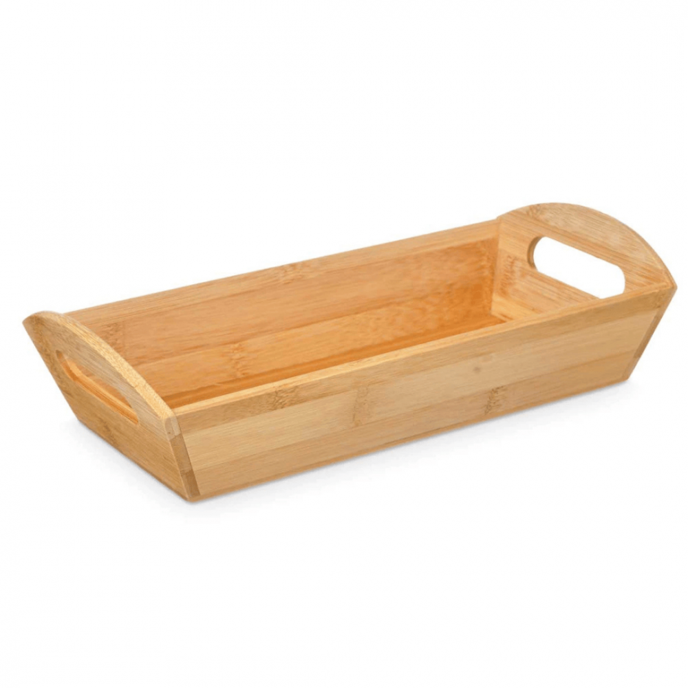 Bambus bakke med håndtag