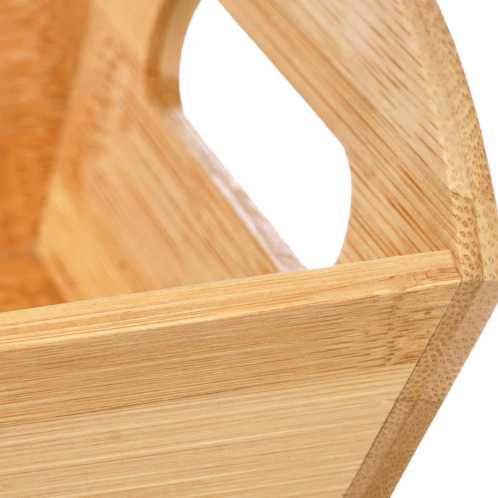 Bambus bakke med håndtag