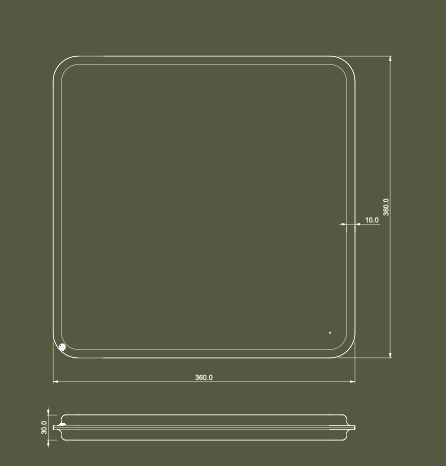 Be Square - Firkantet Kanvaspude fra &CPH