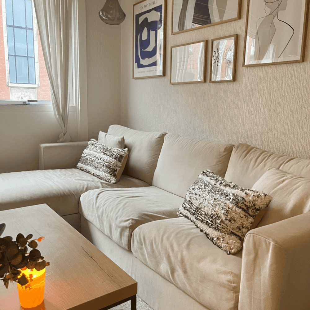 Dammam Cushion pude - Small/Beige