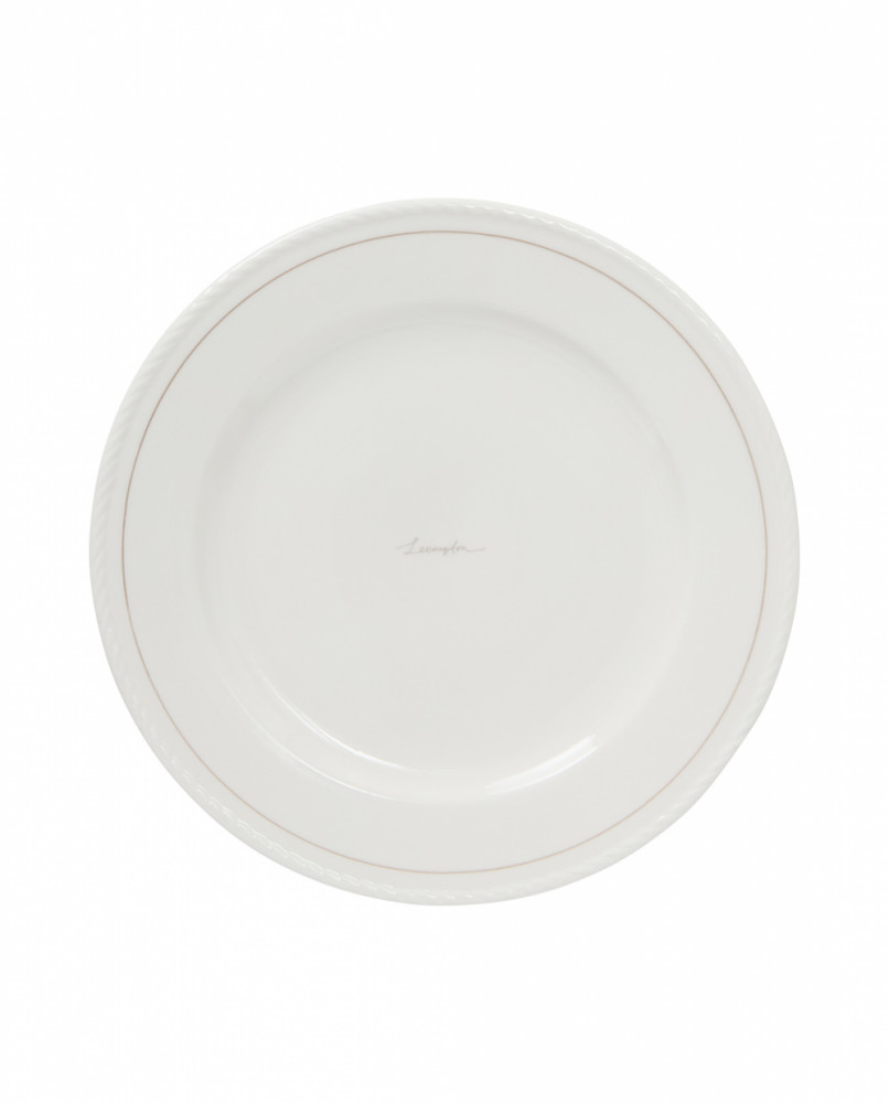 Gavesæt med lexington-desserttallerken (sæt med 4), hvid/beige