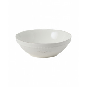Gavesæt med lille lexington-skål i porcelæn (sæt med 4), hvid/beige