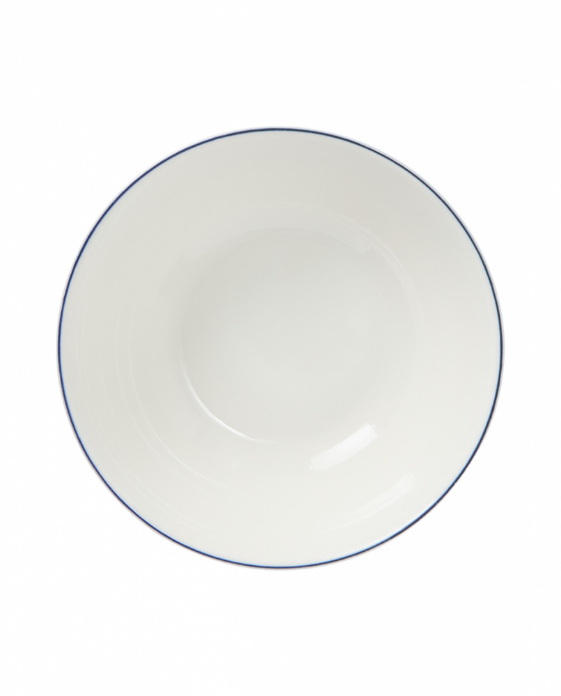 Gavesæt med lille lexington-skål i porcelæn (sæt med 4), hvid/blå