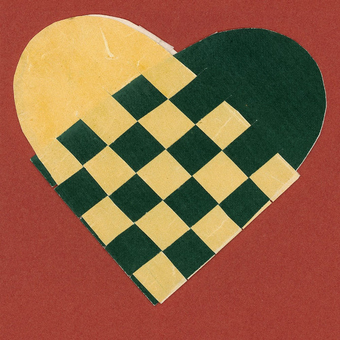 H.C. Andersen julepynt - Flettet julehjerte (10 cm)