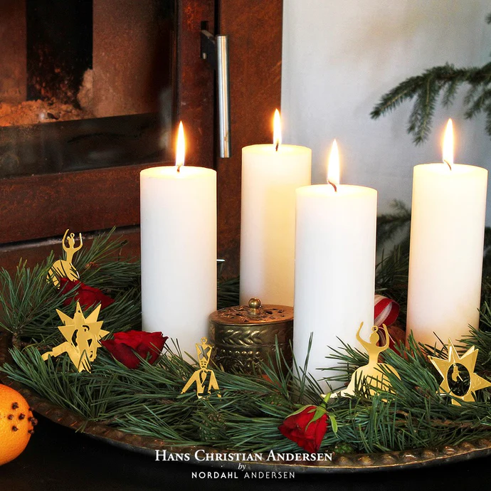 H.C. Andersen julepynt -  Forgyldt soldat ophæng