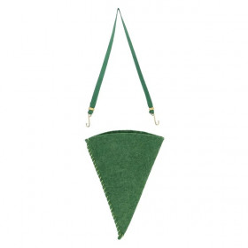 H.C. Andersen julepynt - Grøn filt og snor til kræmmerhus (11 cm)