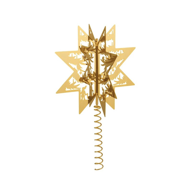 H.C. Andersen julepynt - Forgyldt topstjerne (16,5cm)