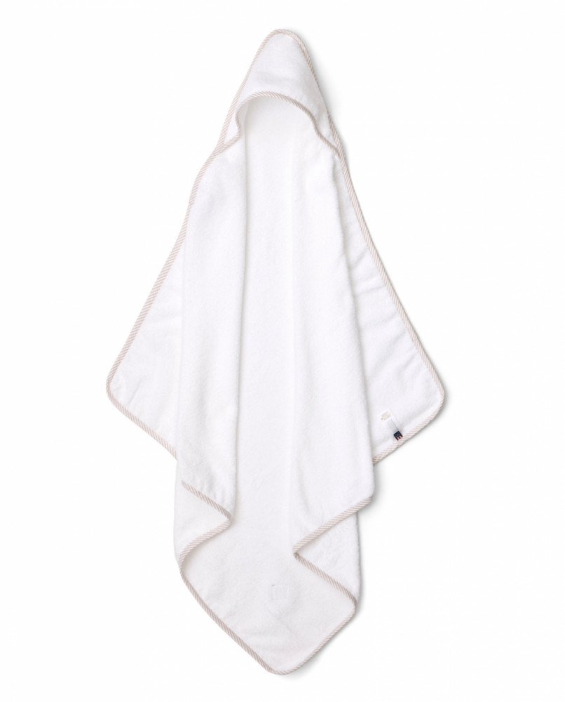 Lexington Baby Terry Towel, White/Beige