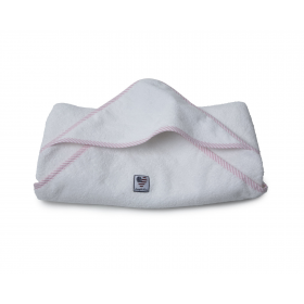 Lexington Baby Terry Towel, White/Pink