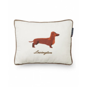 Lexington Dog pude i økologisk bomuldsvelour, 40x30 cm