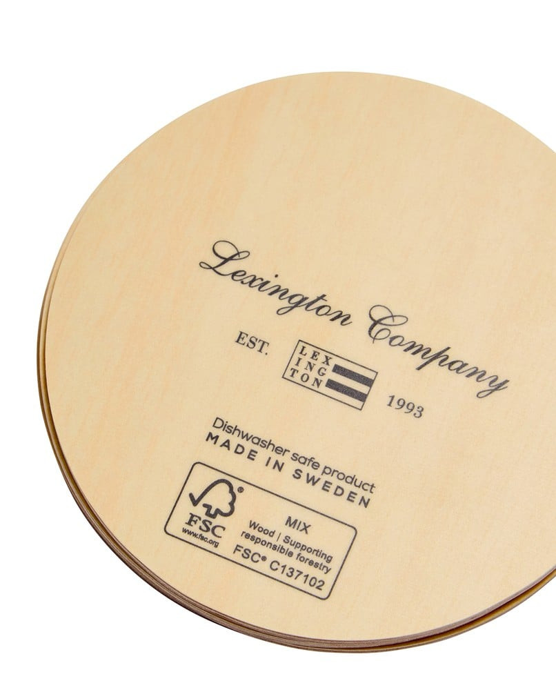 Lexington Flower lamineret glasunderlag (sæt med 4)