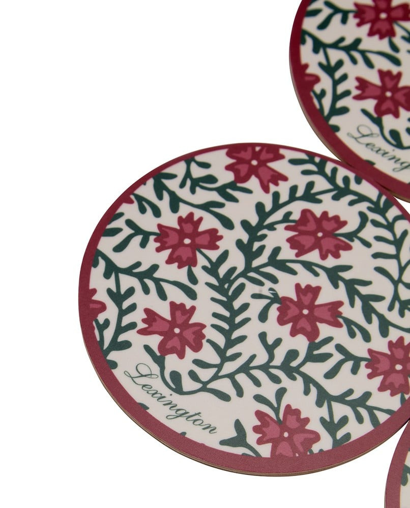 Lexington Flower lamineret glasunderlag (sæt med 4)