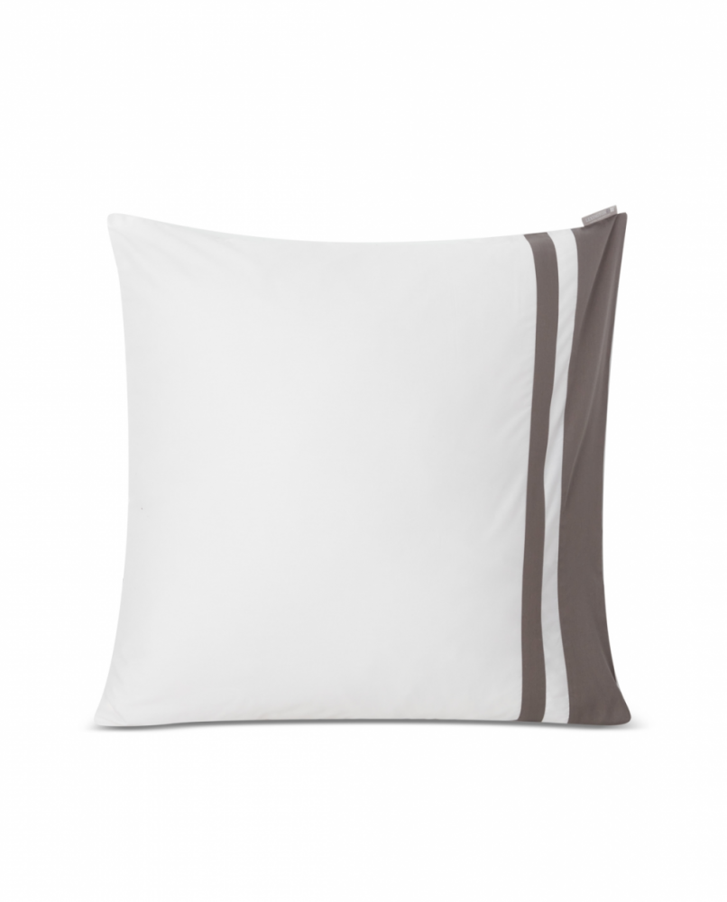 Lexington Hotel Sateen Contrast Pudebetræk, White/Charcoal