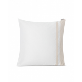 Lexington Hotel Sateen Contrast Pudebetræk, White/Light Sand