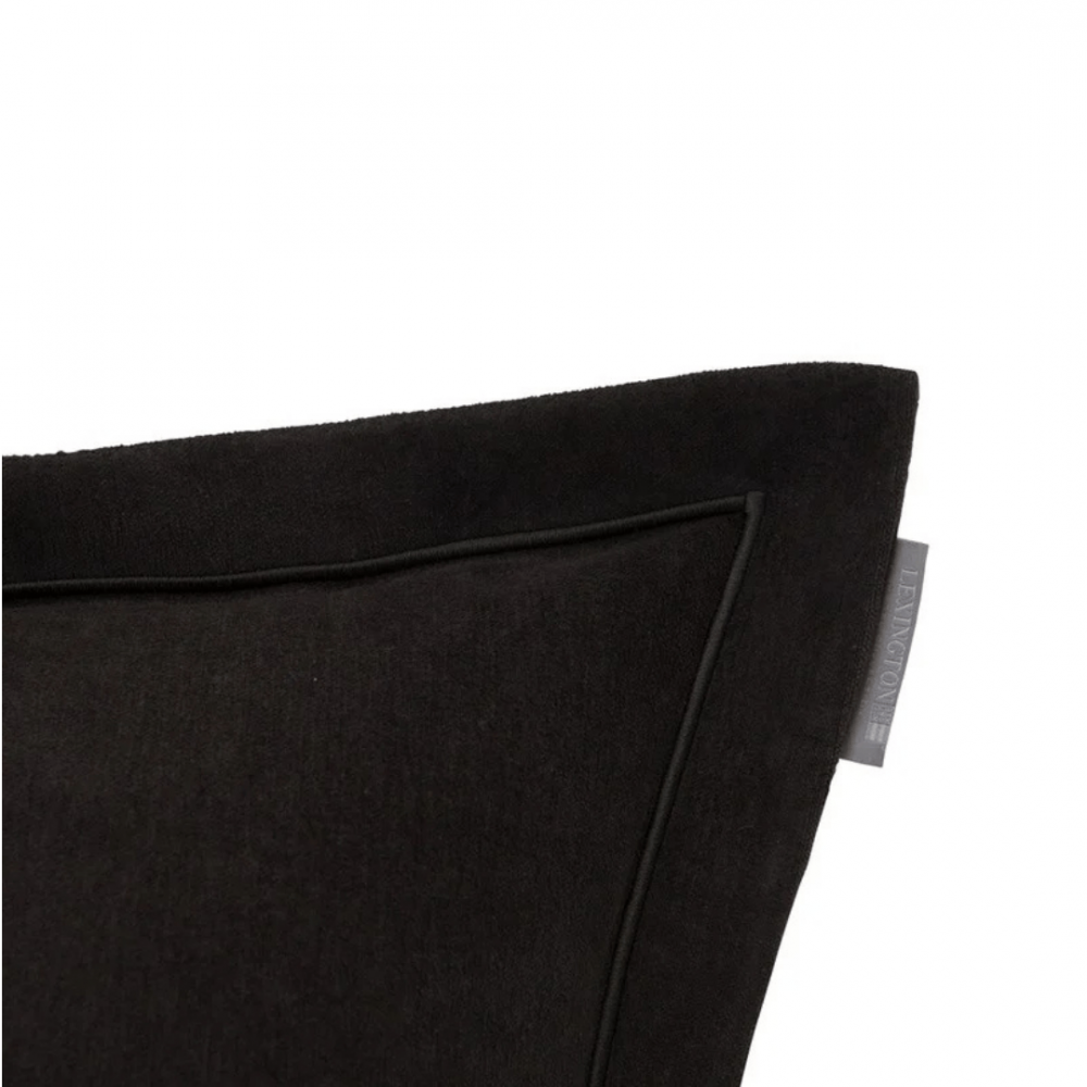 Lexington Hotel velour pudebetræk med broderi, dark gray