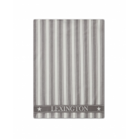 Lexington Icons Cotton Twill Waffle Striped Viskestykke, Gray/White