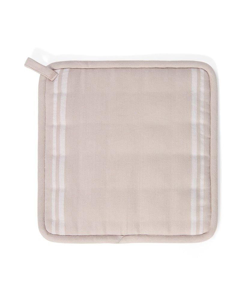 Lexington Icons grydelap i jacquard med stjerne, beige/hvid