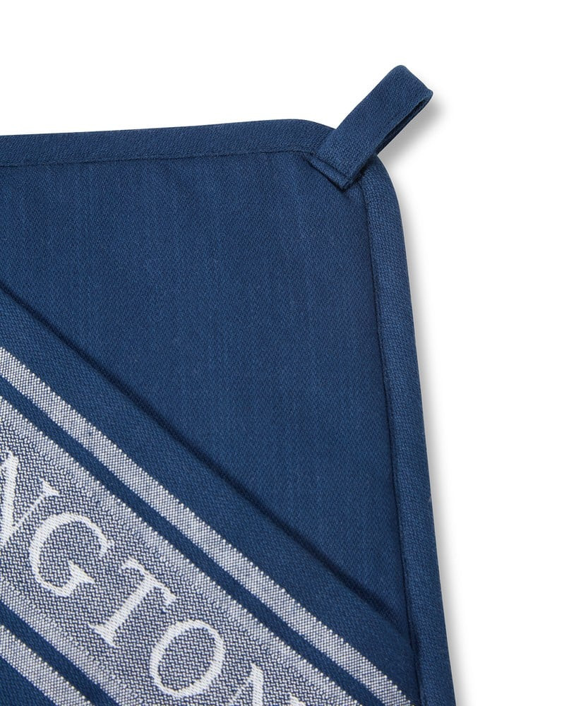 Lexington Icons grydelap i jacquard med stjerne, blå/hvid