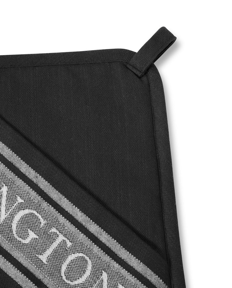 Lexington Icons grydelap i jacquard med stjerne, sort/hvid