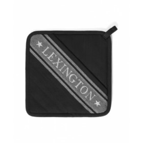 Lexington Icons grydelap i jacquard med stjerne, sort/hvid