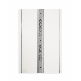 Lexington Icons jacquard viskestykke, White/Black