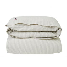 Lexington Icons Pin Point Dynebetræk Beige/White
