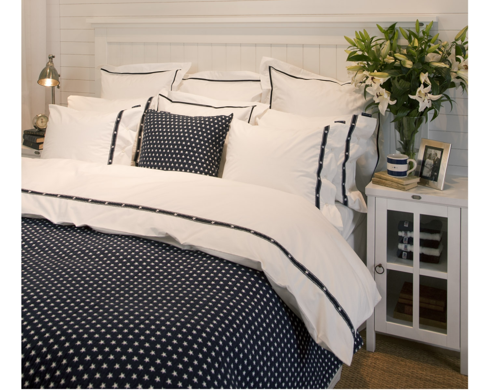 Lexington Icons Star Sengetæppe, Navy
