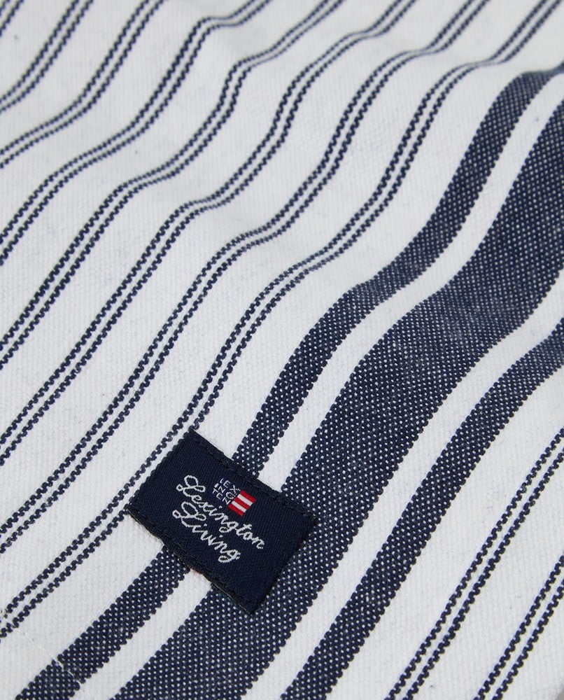 Lexington Icons stribet oxfordbordløber, hvid/blå