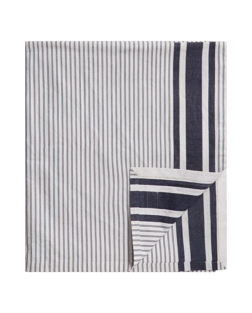 Lexington Icons stribet oxforddug, hvid/blå