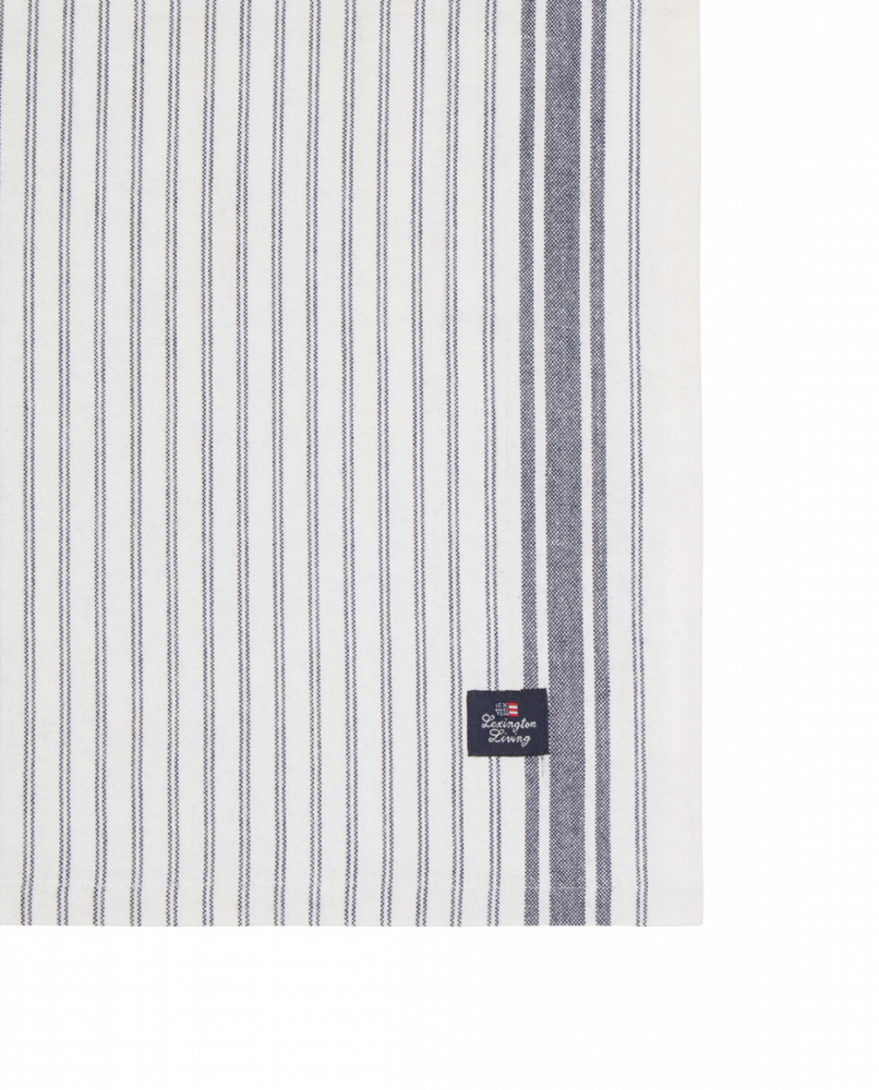 Lexington Icons stribet oxfordserviet, hvid/blå