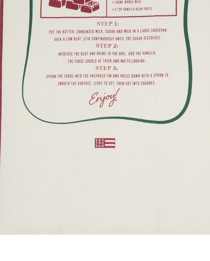 Lexington Julefudge køkkenhåndklæde i økologisk bomuld