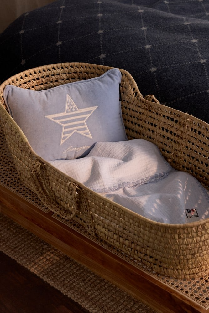 Lexington Kids Organic Cotton Velvet Pude, Lyseblå