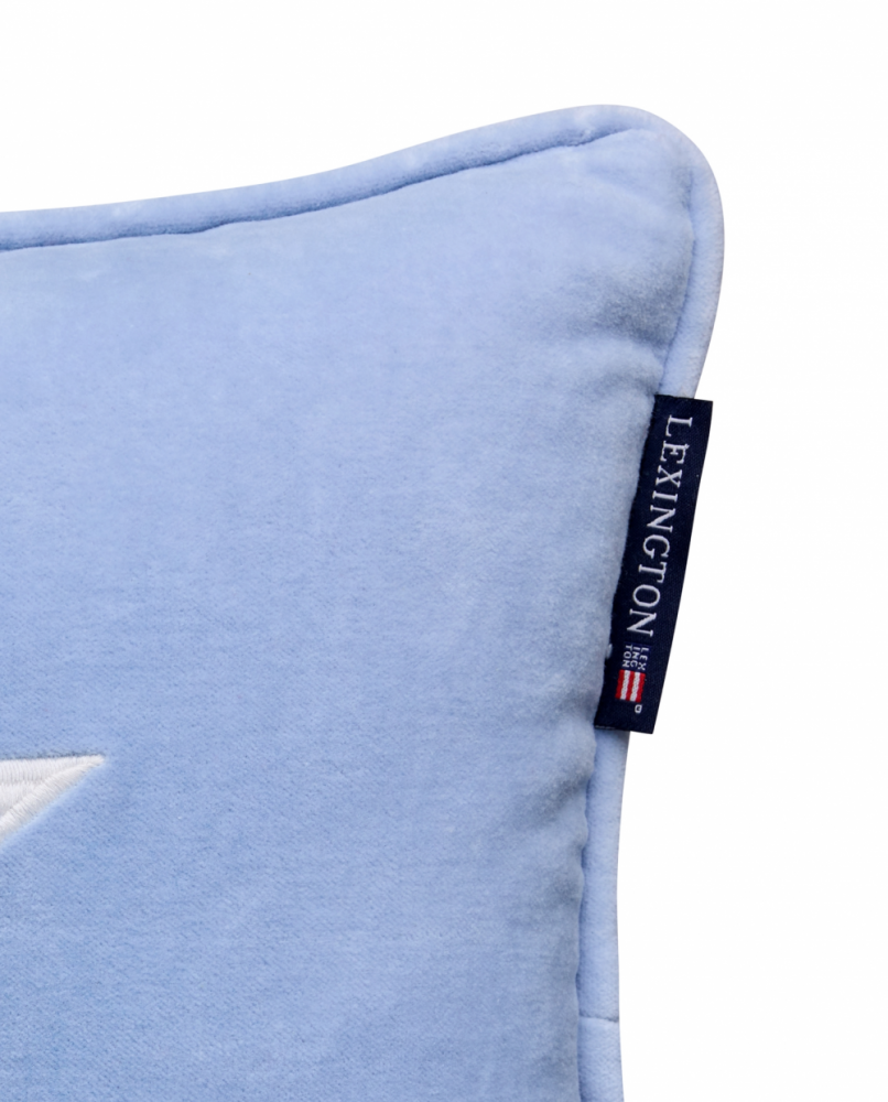 Lexington Kids Organic Cotton Velvet Pude, Lyseblå