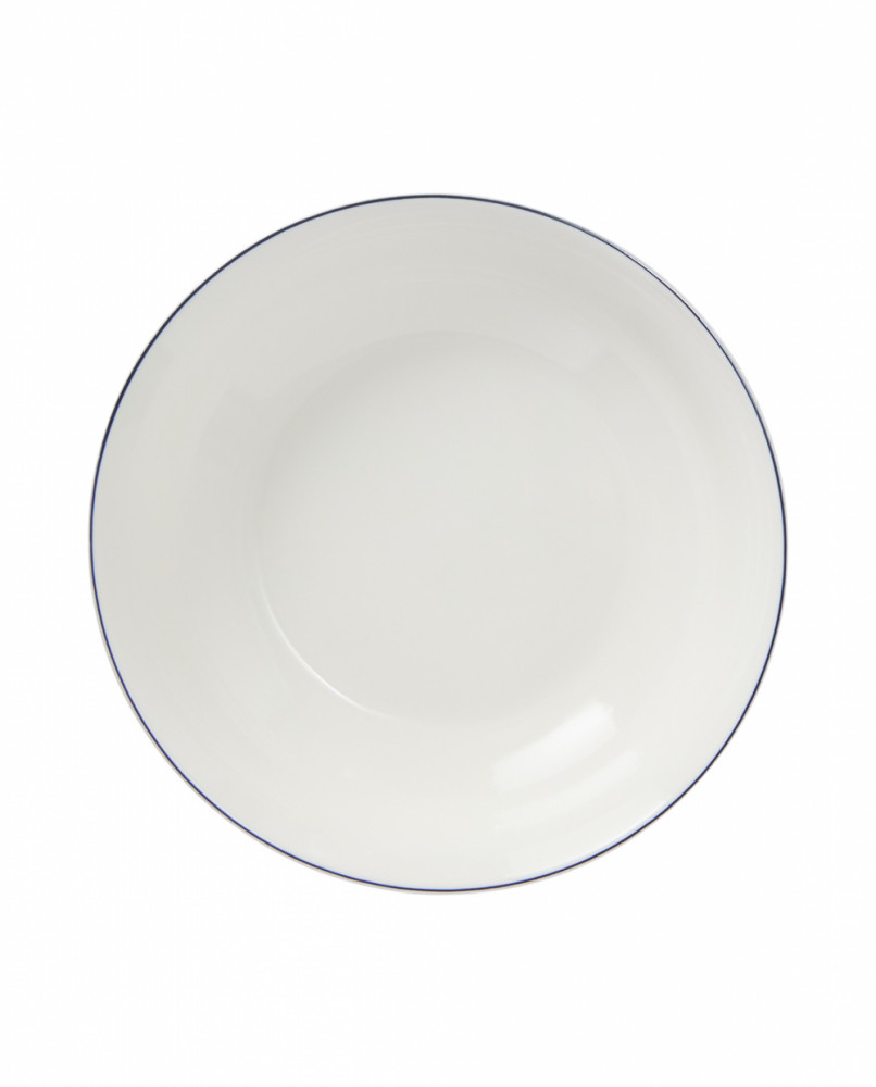 Lexington medium skål i porcelæn, hvid/blå