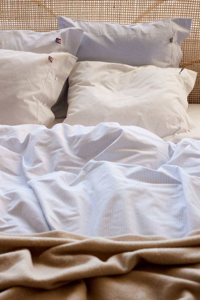 Lexington Pin point Beige/White Dynebetræk