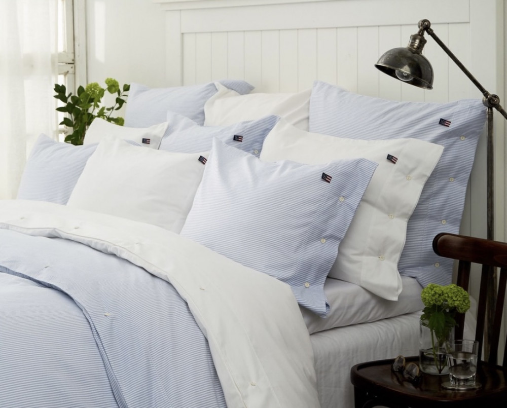 Lexington Pin point Blue/White Dynebetræk