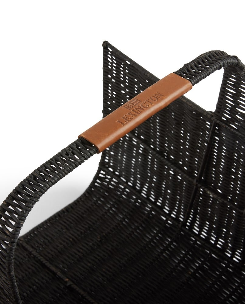 Lexington Rattan brændekurv, sort