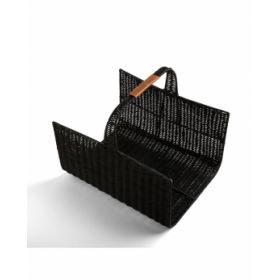 Lexington Rattan brændekurv, sort