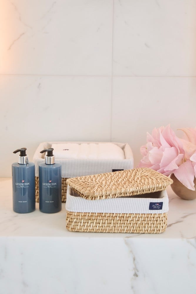 Lexington Rattankurv med låg og for