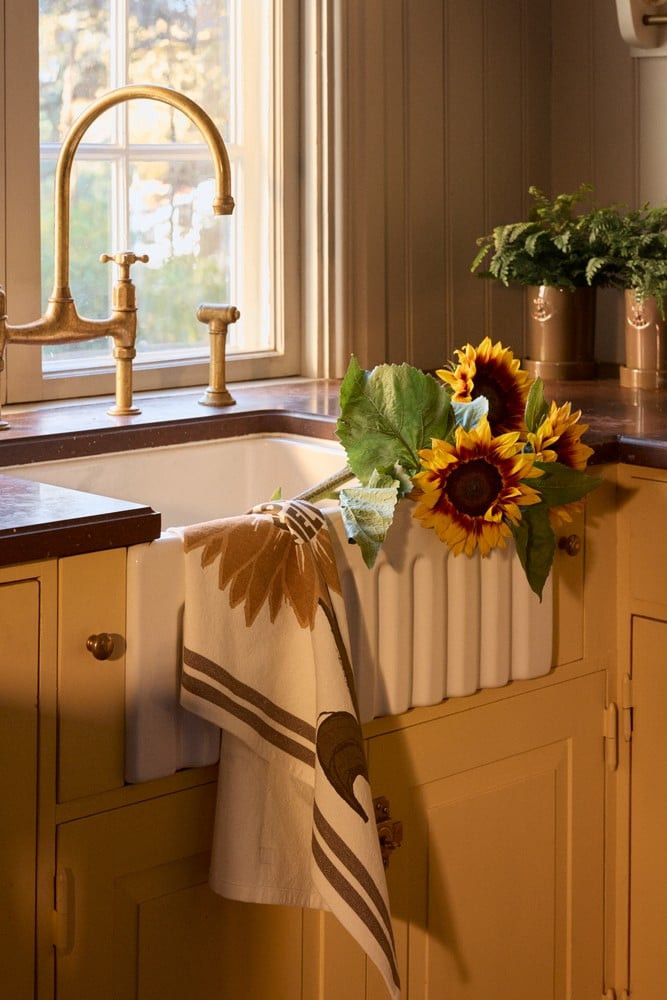 Lexington solsikke viskestykke i økologisk bomuld